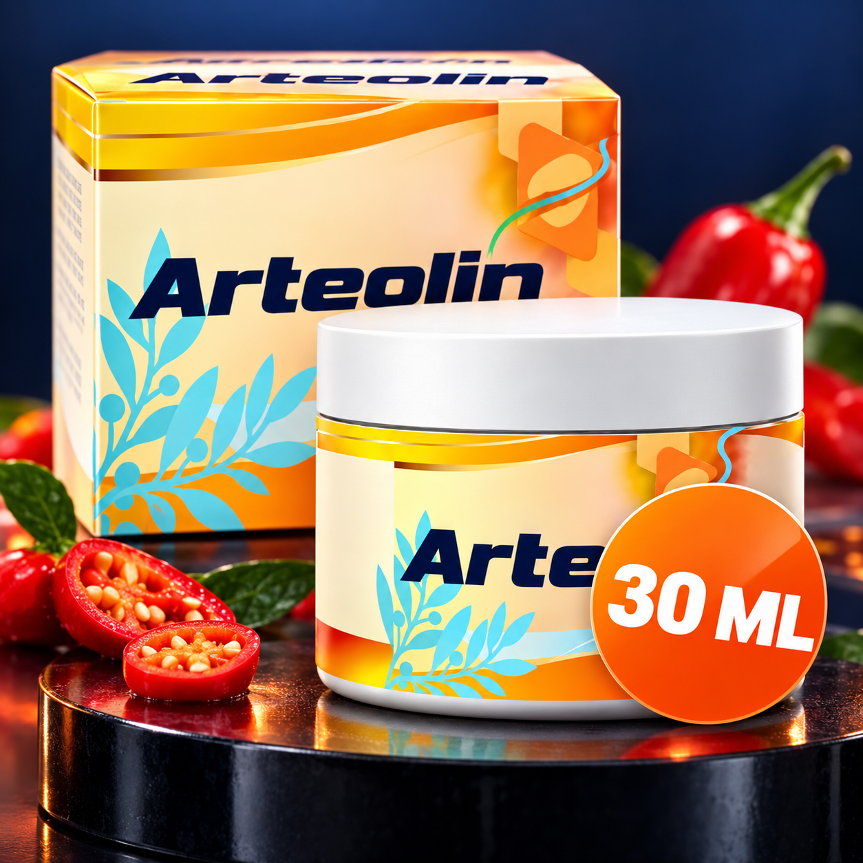 Arteolin tégely és doboz